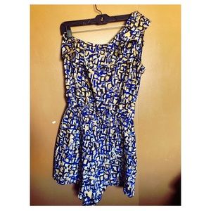 One sleeve Floral Romper